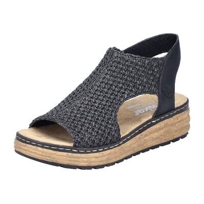 Rieker Keilabsatzsandalen Sandaletten 62783-00 38;40;42 Rieker Keilabsatzsandalen Sandaletten 62783-00 38;40;42