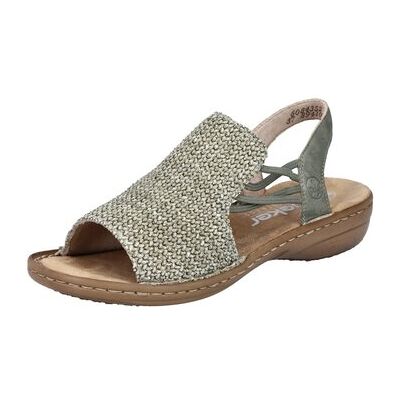 Rieker Keilabsatzsandalen Sandaletten Fsk 60843-52 36;37 Rieker Keilabsatzsandalen Sandaletten Fsk 60843-52 36;37