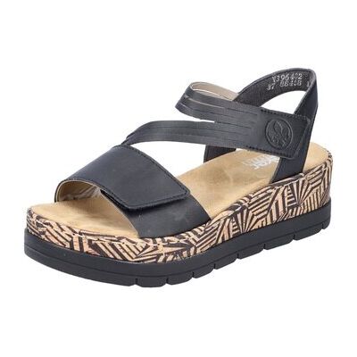 Rieker Keilabsatzsandalen Sandaletten Da.-Sandale V3964-02 40 Rieker Keilabsatzsandalen Sandaletten Da.-Sandale V3964-02 40