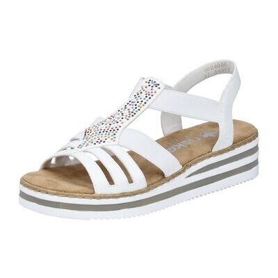 Rieker Keilabsatzsandalen Sandaletten V0240-80 38;39;40;42 Rieker Keilabsatzsandalen Sandaletten V0240-80 38;39;40;42