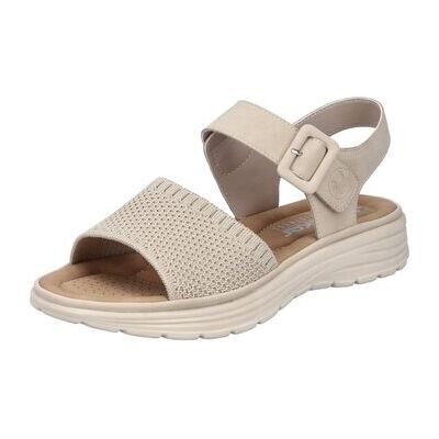 Rieker Keilabsatzsandalen Sandaletten Ivory Perle V8554-60 37;38;39;40 Rieker Keilabsatzsandalen Sandaletten Ivory Perle V8554-60 37;38;39;40