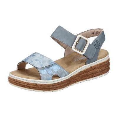 Rieker Keilabsatzsandalen Sandaletten Fsk 62760-12 38;39;40;41 Rieker Keilabsatzsandalen Sandaletten Fsk 62760-12 38;39;40;41