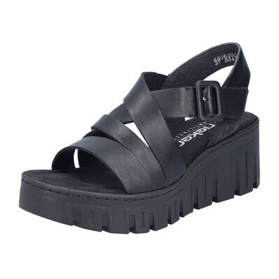 Rieker Keilabsatzsandalen Sandaletten 68063-00 37;38;39;40;41;42 Rieker Keilabsatzsandalen Sandaletten 68063-00 37;38;39;40;41;42