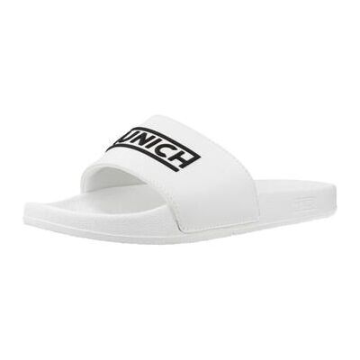 Munich Zehensandalen Flat Slider D Logo Wh 39 Male Munich Zehensandalen Flat Slider D Logo Wh 39 Male