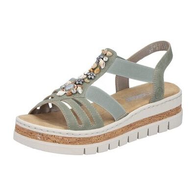 Rieker Keilabsatzsandalen Sandaletten Nabukino V4949-52 36;37;38;39;40;41;42;43 Rieker Keilabsatzsandalen Sandaletten Nabukino V4949-52 36;37;38;39;40;41;42;43