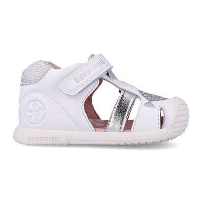 Biomecanics Flache Sandalen 262108 Blanco_plata_c313 24;25 Biomecanics Flache Sandalen 262108 Blanco_plata_c313 24;25