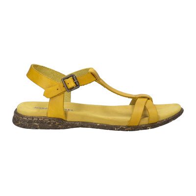 Josef Seibel Flache Sandalen Fabricia 01, Gelb 39 Josef Seibel Flache Sandalen Fabricia 01, Gelb 39