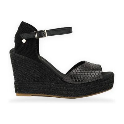La Valeta Espadrilles Vera Peep Toe Negro 36;37;38;39;40 Female La Valeta Espadrilles Vera Peep Toe Negro 36;37;38;39;40 Female