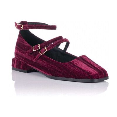 Top 3 Shoes Ballerinas Velvet Mary Janes Mit Schnallen 39;40 Female Top 3 Shoes Ballerinas Velvet Mary Janes Mit Schnallen 39;40 Female
