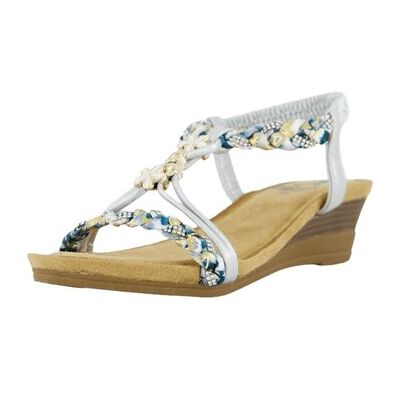 2 Go Fashion Keilabsatzsandalen Sandaletten -Gold-Multifarben 8910808-21 37;39;40 2 Go Fashion Keilabsatzsandalen Sandaletten -Gold-Multifarben 8910808-21 37;39;40