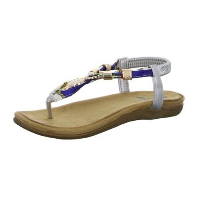 2 Go Fashion Flache Sandalen Sandaletten Silber-Weiss 8018805-124 37;38;39;40;41 2 Go Fashion Flache Sandalen Sandaletten Silber-Weiss 8018805-124 37;38;39;40;41