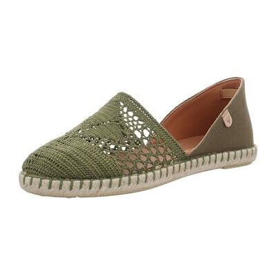 Verbenas Espadrilles Slipper Carmen Crochet-Lino/paris Kaki/kaki 37;38;39;40 Female Verbenas Espadrilles Slipper Carmen Crochet-Lino/paris Kaki/kaki 37;38;39;40 Female