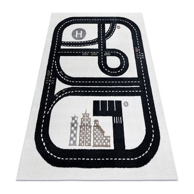 Dywany Łuszczów Fun Track - Creme Kinderteppich - Autospielteppich Dywany Łuszczów Fun Track - Creme Kinderteppich - Autospielteppich