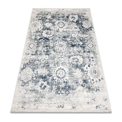 RugsX DISTIN 0822A marineblau / blau / weiß moderner Teppich - Vintage, Fransen RugsX DISTIN 0822A marineblau / blau / weiß moderner Teppich - Vintage, Fransen