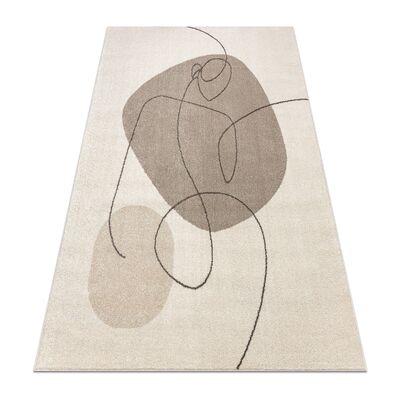 RugsX FUSION Beiger moderner Teppich - Geometrisch, Abstrakt, 80x150cm RugsX FUSION Beiger moderner Teppich - Geometrisch, Abstrakt, 80x150cm