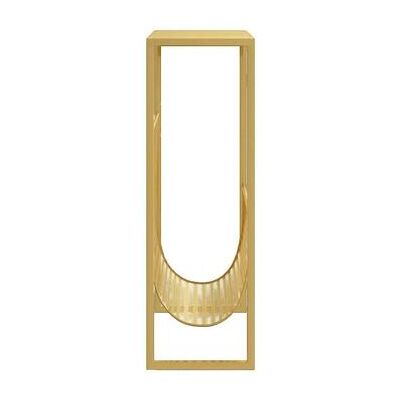 vidaXL Gold Stahl Zeitschriftenständer - 35x15x45 cm - Zeitschriftenständer vidaXL Gold Stahl Zeitschriftenständer - 35x15x45 cm - Zeitschriftenständer
