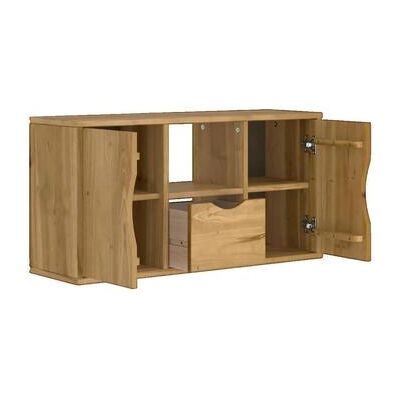 Vidaxl Meuble Tv Odda En Bois Massif De Pin Marron 79x24x40 Cm Einheitsgrösse Vidaxl Meuble Tv Odda En Bois Massif De Pin Marron 79x24x40 Cm Einheitsgrösse