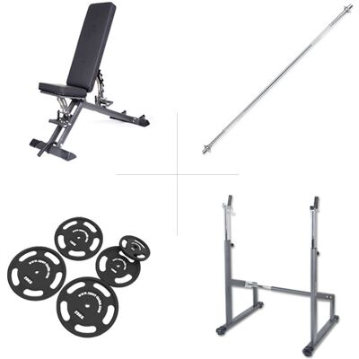 Taurus B900 Verstellbare Hantelbank mit Power Rack - Krafttrainingsgerät Taurus B900 Verstellbare Hantelbank mit Power Rack - Krafttrainingsgerät
