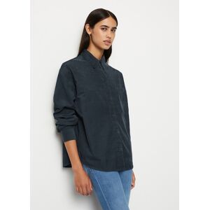 Marc O'Polo Babycord-Bluse regular blau s