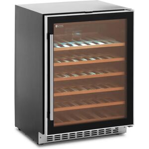 Weinkühlschrank - 135 l - schwarz/silbern - Royal Catering RCWI-6G