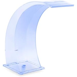 Uniprodo Schwalldusche - 35 cm - LED-Beleuchtung - Blau / Weiß UNI_WATER_37