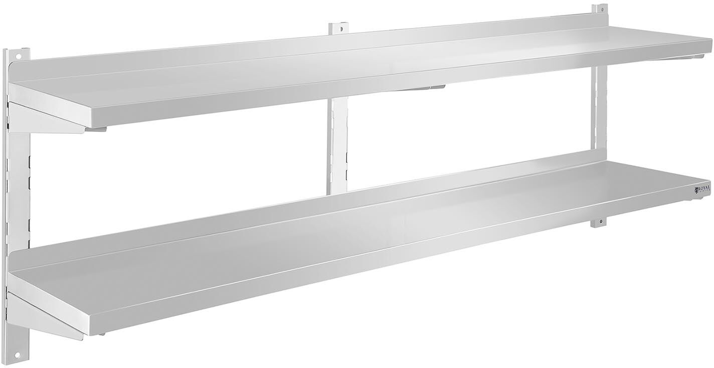 Royal Catering Wandbord - 2 Ablagen - 160 cm 10010362