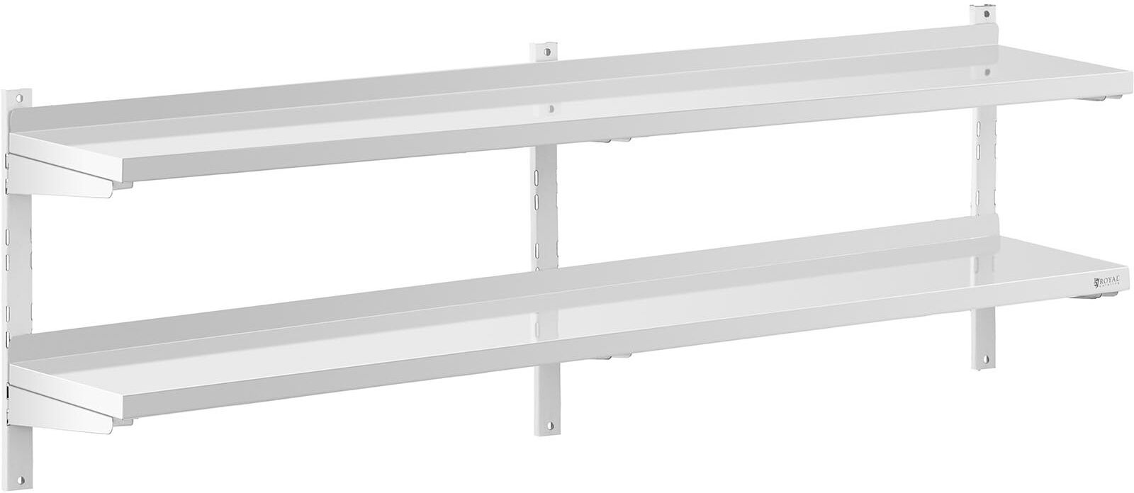 Royal Catering Wandbord - 2 Ablagen - 30 x 200 cm 10011456 Royal Catering Wandbord - 2 Ablagen - 30 x 200 cm 10011456