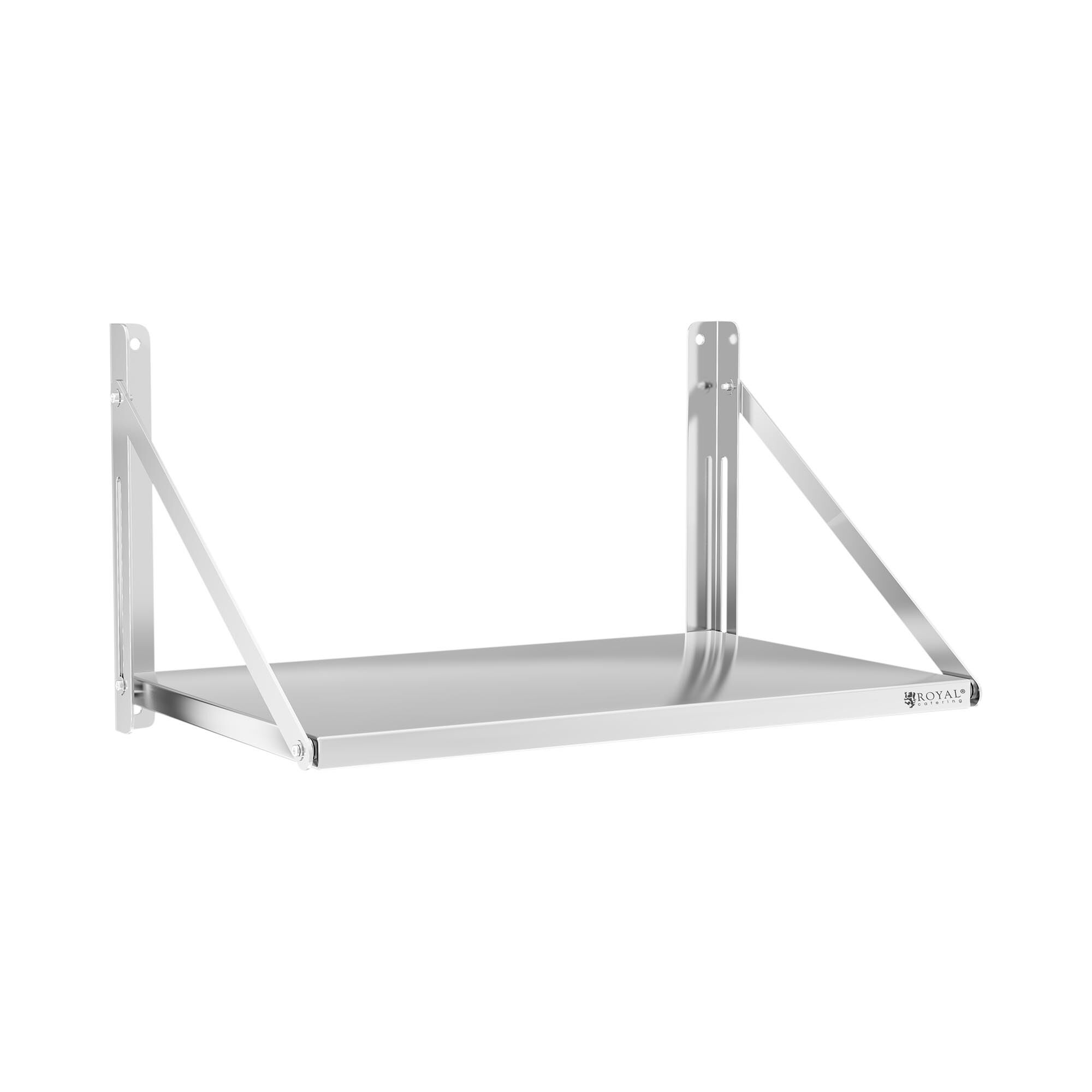 Royal Catering Wandbord - klappbar - 80 x 45 cm - 40 kg - Edelstahl 10011711