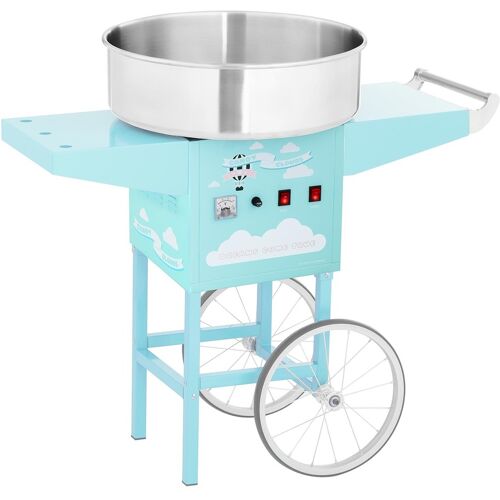 Zuckerwattemaschine mit Wagen - 52 cm - 1200 W - türkis - Royal Catering RCZK-1200-BG