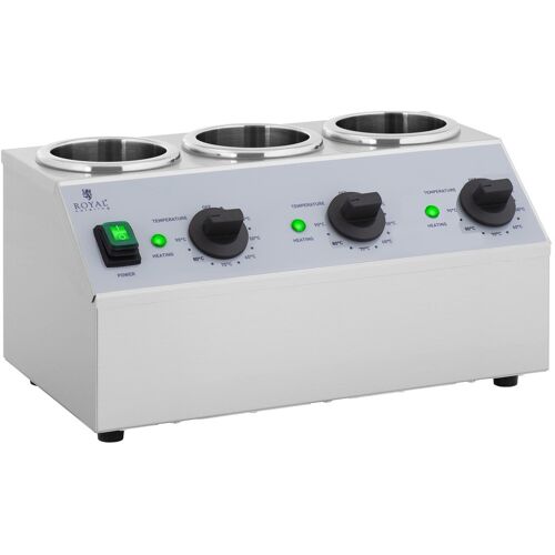 Saucenwärmer - 3 x 1 L - Bedienfeld oben - Royal Catering RCSW-14