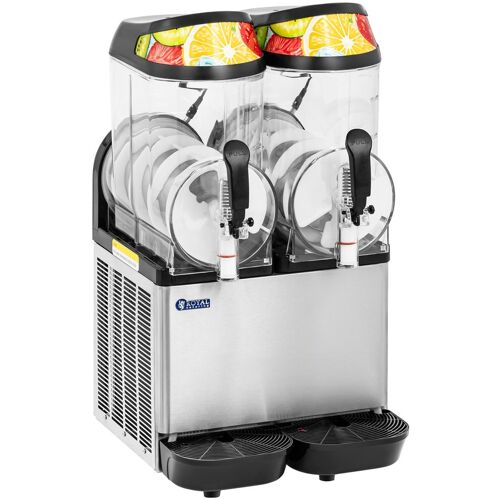 Slush-Maschine - 2 x 14 l - LED - digitales Bedienfeld - Royal Catering RCSL 2/12A