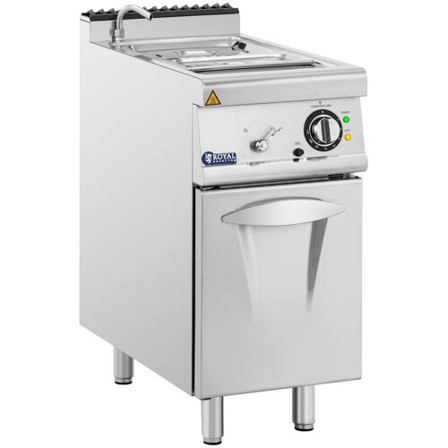 Bain-Marie - 3000 W - GN 1/2 - GN 1/3 - Wasserhahn - Unterschrank (40 x 73 cm) - Royal Catering RCEBM-40/700C