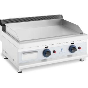 Royal Catering Doppel-Gasgrill - 60 x 40 cm - glatt - 2 x 3.100 W - Erdgas - 20 mbar RC-GGF600