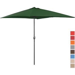 Uniprodo Sonnenschirm groß - grün - rechteckig - 200 x 300 cm UNI_UMBRELLA_SQ2030GR_N