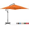 Uniprodo Ampelschirm - Orange - viereckig - 250 x 250 cm - neigbar UNI_UMBRELLA_SQ250OR_N