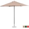 Uniprodo Sonnenschirm groß - cremefarben - sechseckig - Ø 270 cm UNI_UMBRELLA_MR270CR_N