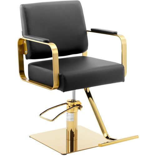 physa Friseurstuhl mit Fußstütze - 50 - 66 cm - 200 kg - Schwarz, Golden PHYSA OTLEY BLACK