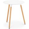 Fromm & Starck Tisch - rund - Ø 60 cm - weiß STAR_DESK_15