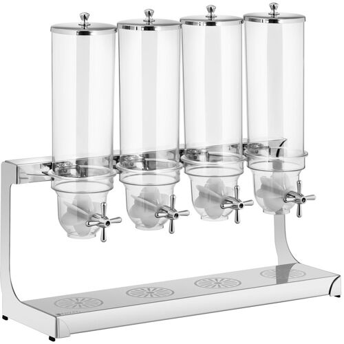 Royal Catering Müslispender - 4 x 3,5 l - 4 Behälter RCCS-3.5LSS4
