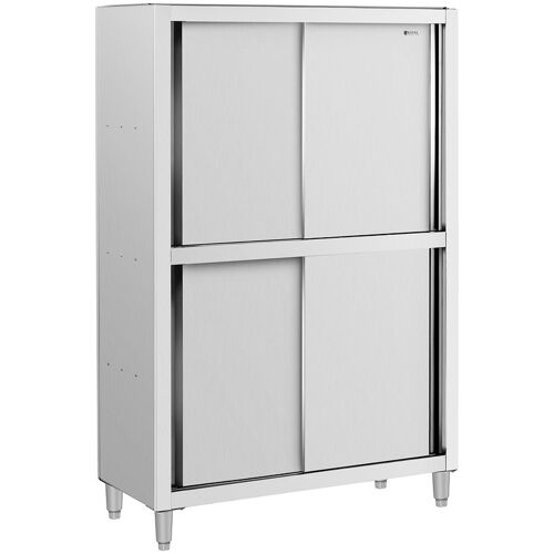 Edelstahl Geschirrschrank - 1200 x 500 x 1800 mm - Royal Catering RCDC-120