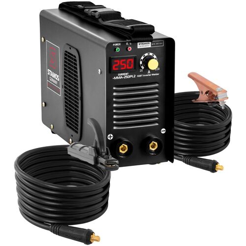 Stamos Pro Series Elektroden Schweißgerät - 250 A - 8 Meter Kabel - Hot Start - PRO S-MMA-250PI.2