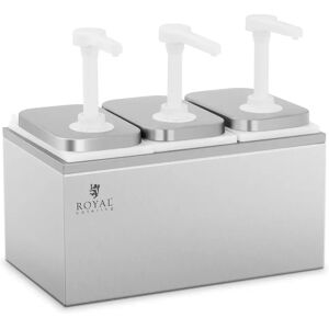 Royal Catering Saucenspender - 3 Pumpen - 3 x 2 L RCDI-6L