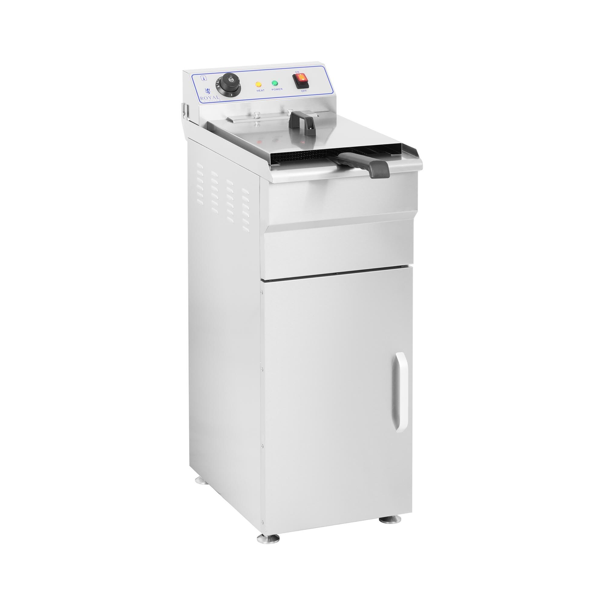 Royal Catering Elektro Fritteuse - 16 Liter - Unterschrank 10010005 Royal Catering Elektro Fritteuse - 16 Liter - Unterschrank 10010005