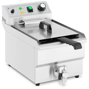 Royal Catering Elektro-Fritteuse - 9 L - 3.000 W - Ablasshahn - Kaltzone RCPSF 9ETH