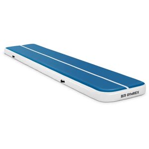 Gymrex Aufblasbare Turnmatte - Airtrack - 500 x 100 x 20 cm - 250 kg - blau/weiß GR-ATM6