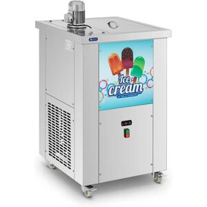 Eismaschine - für Eis am Stiel - 2 Formen: 75 + 110 ml - 80 Stück (15 min) / 6000 Stück (Tag) - Royal Catering RCPM-02