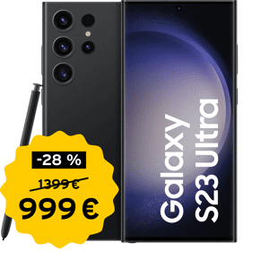 Samsung Galaxy S23 Ultra 256 GB phantom black Aktion mit Allnet Flat L mit GB+