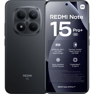 Xiaomi Redmi Note 15 Pro+ 256 GB black mit Allnet Flat XS mit GB+ Xiaomi Redmi Note 15 Pro+ 256 GB black mit Allnet Flat XS mit GB+
