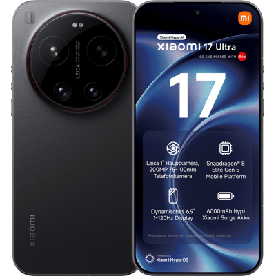 Xiaomi 17 Ultra 512 GB black mit Allnet Flat XS Xiaomi 17 Ultra 512 GB black mit Allnet Flat XS