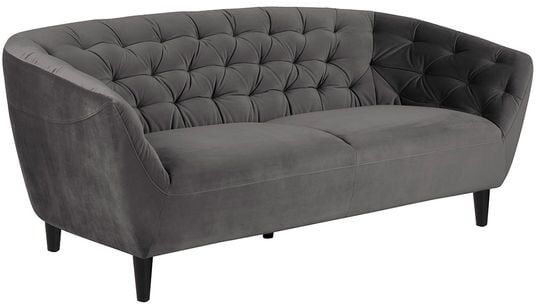 AC Design Ria 3-Sitzer Sofa Dunkelgrau